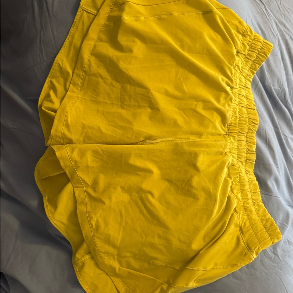 Bright Yellow Lululemon Shorts NWOT